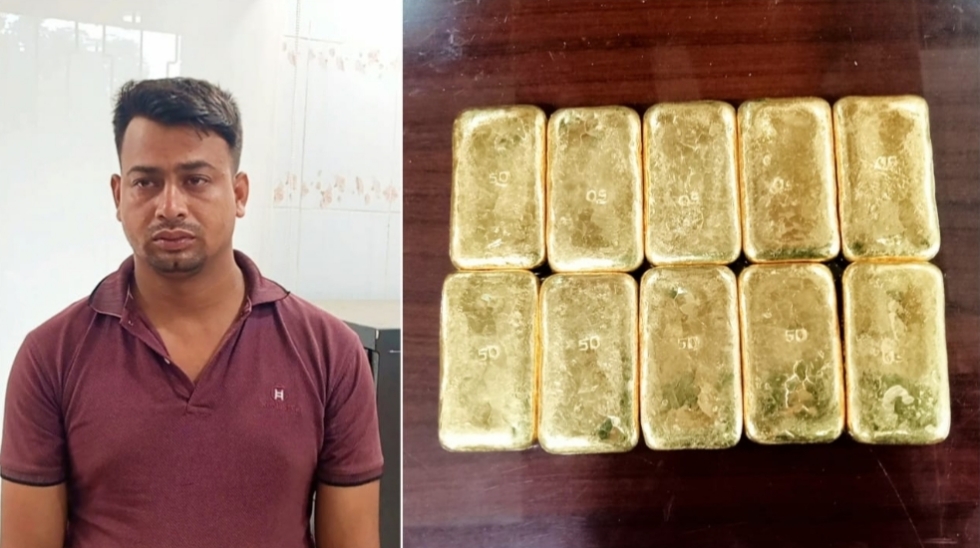 শার্শায় ১০ পিস স্বর্ণের বারসহ পাচারকারী আটক