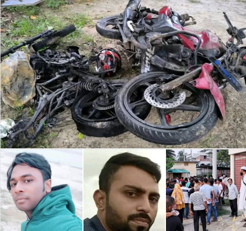 কুষ্টিয়া ড্রাম ট্রাকের চাপায় দুই মোটরসাইকেল আরোহী  নিহত