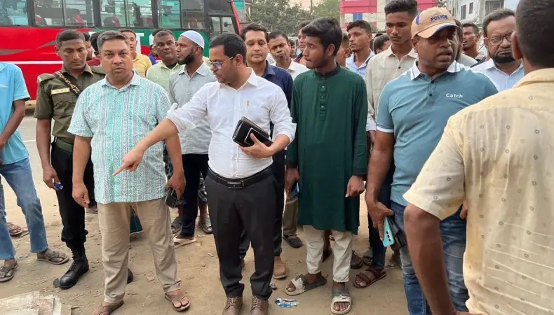 নওগাঁর সাপাহারে যানজট নিরসনে কঠোর নির্দেশনা জারি।