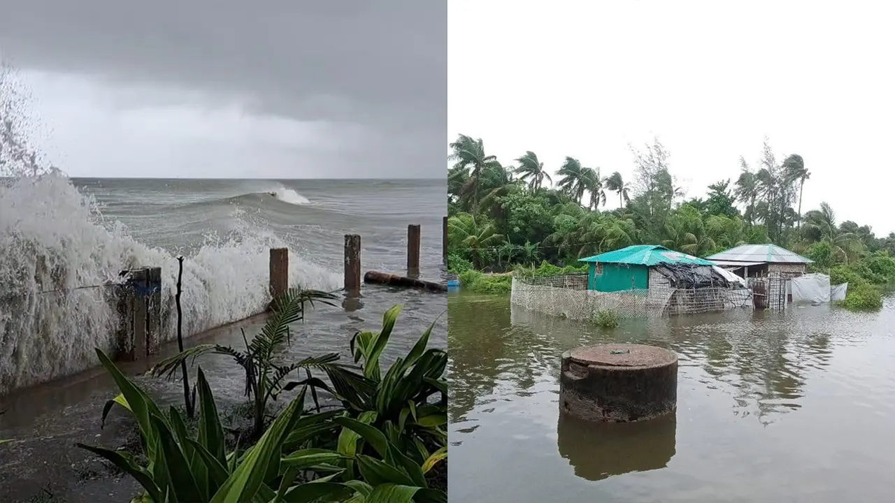 সেন্টমার্টিনে তলিয়ে গেছে শতাধিক বাড়ি, নিত্যপ্রয়োজনীয় পণ্যের সংকট