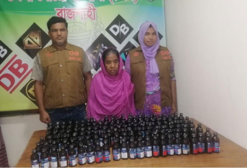 রাজশাহীতে ফেন্সিডিলসহ গ্রেফতার-১