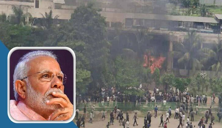 উত্তরায় বিমান বিধ্বস্ত: ভারতের প্রধানমন্ত্রী নরেন্দ্র মোদীর শোক