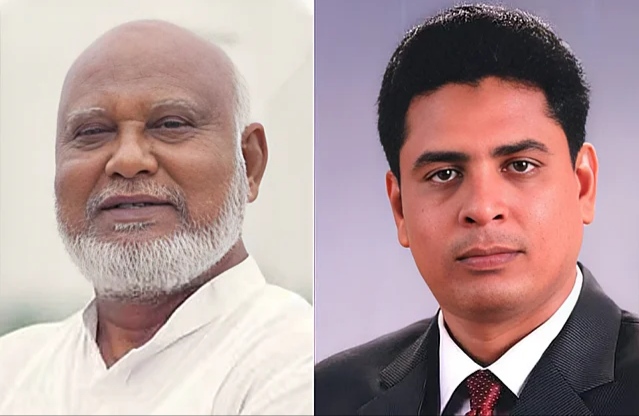 নওগাঁ জেলা বিএনপির নতুন নেতৃত্ব, সভাপতি আবু বক্কর, সম্পাদক মামুনুর রহমান।