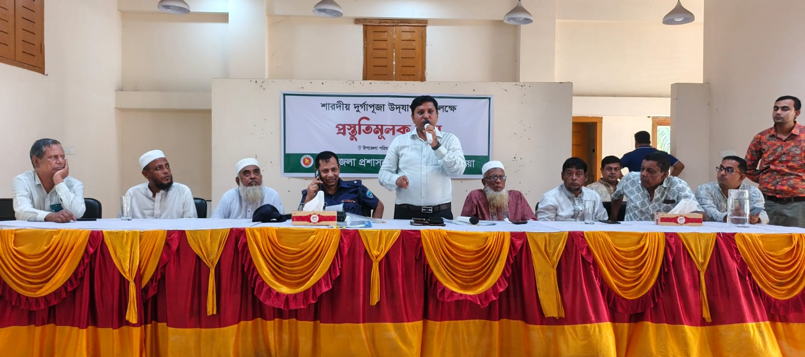সরাইলে শারদীয় দূর্গাপুজা উদযাপনে প্রস্তুতিমুলক সভা