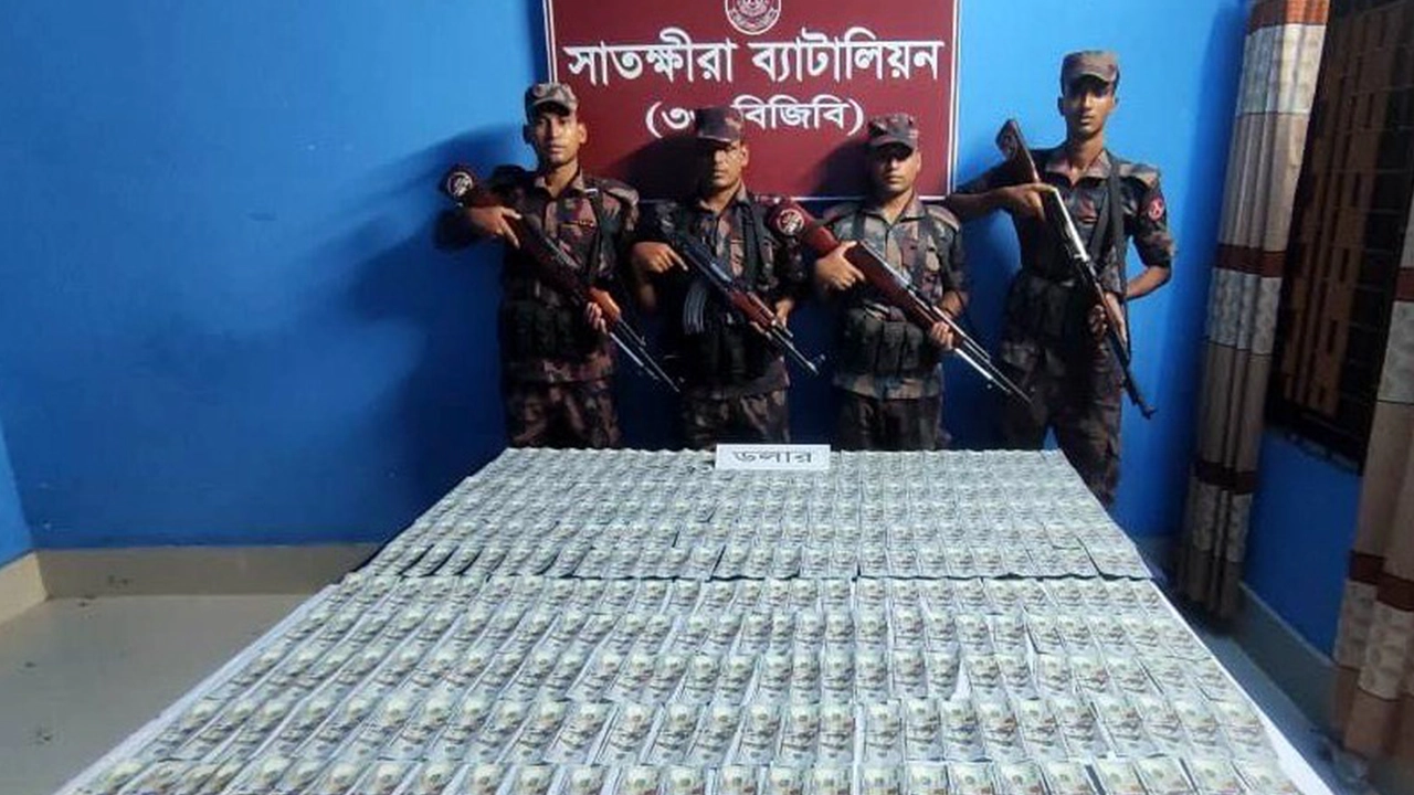 বিজিবির অভিযানে ৩০ হাজার মার্কিন ডলার উদ্ধার