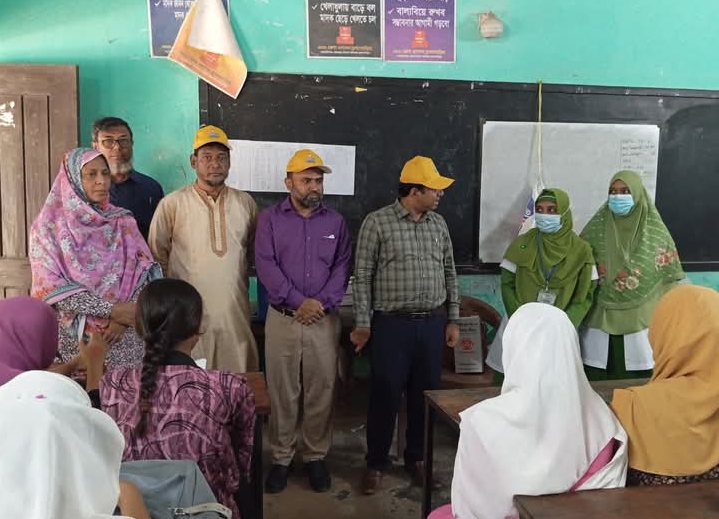 সরাইলে মাসব্যপি টাইফয়েড টিকাদান কর্মসূচীর উদ্বোধন