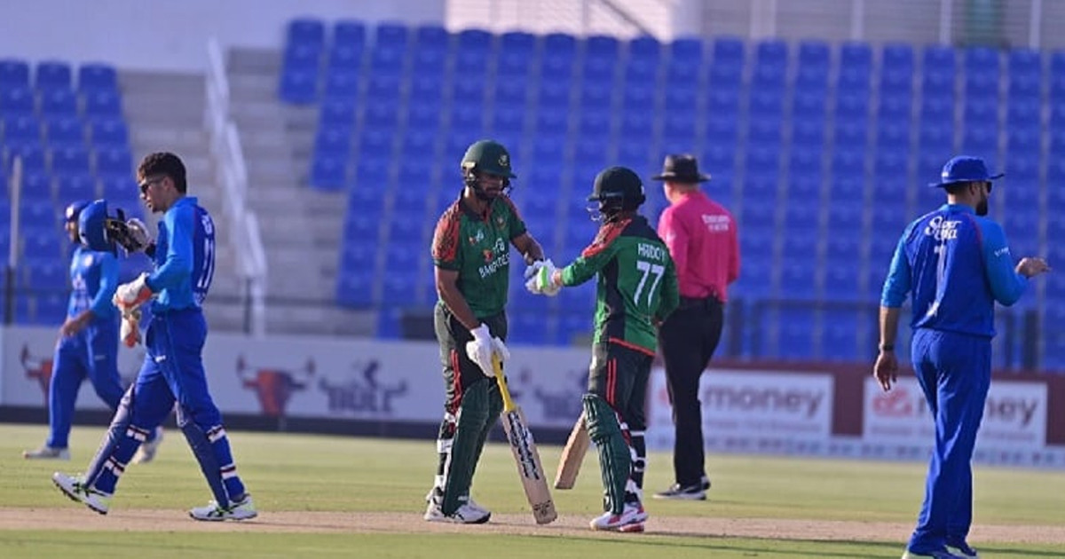 বাংলাদেশকে ৫ ইউকেটে হারালো আফগানিস্তান