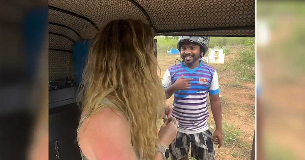 বিদেশি তরুণীকে একা পেয়ে যা করলেন যুবক