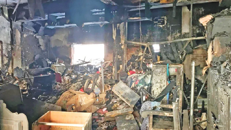 আগুনে পুড়ে ছাই উদীচীর ৫৭ বছরের ইতিহাস