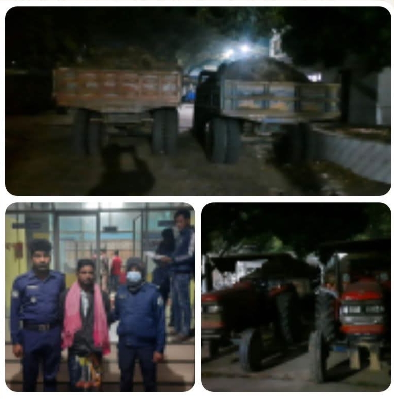 চাঁপাইনবাবগঞ্জে অবৈধ মাটি কাটাই জরিমানা আরোপ