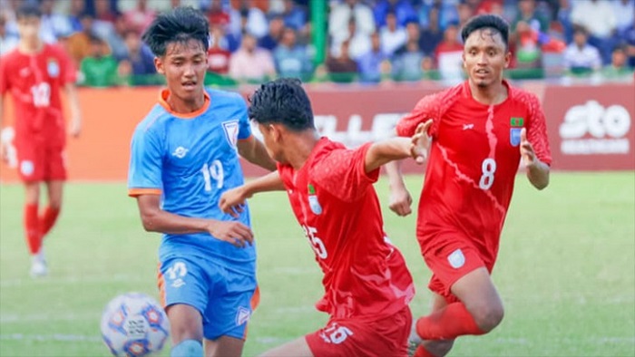 ভারতের সঙ্গে ড্র করে গ্রুপ রানার্সআপ বাংলাদেশ