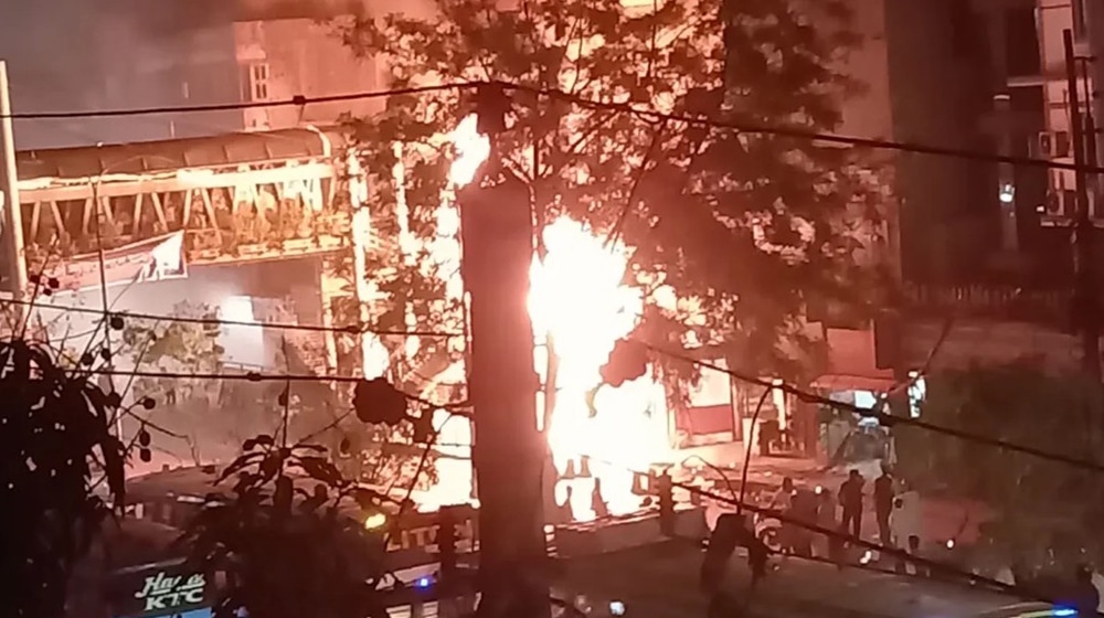 রাজধানীর নদ্দায় আগুন