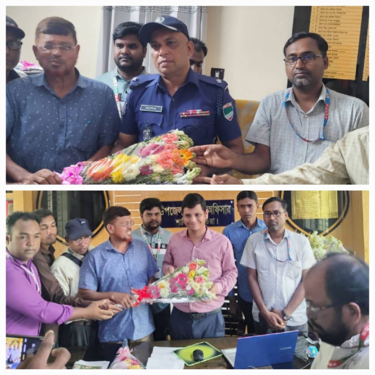 শালিখার নবাগত ইউএনও ও ওসির সাথে প্রেসক্লাব শালিখা সাংবাদিকদের মতবিনিময়