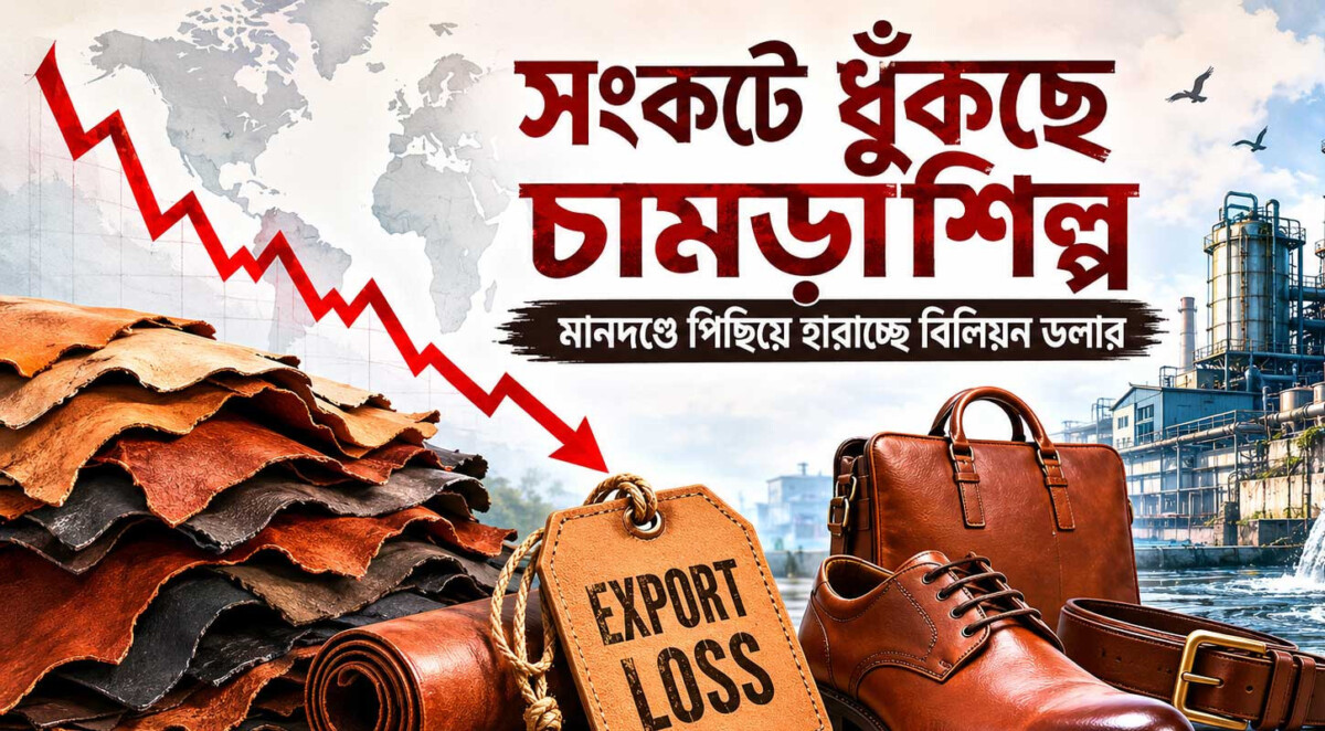 সংকটে ধুঁকছে চামড়াশিল্প, মানদণ্ডে পিছিয়ে হারাচ্ছে বিলিয়ন ডলার