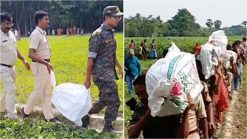 পাটখেত থেকে তৃণমূল নেতার ২ কোটি ২৪ লাখ টাকা উদ্ধার