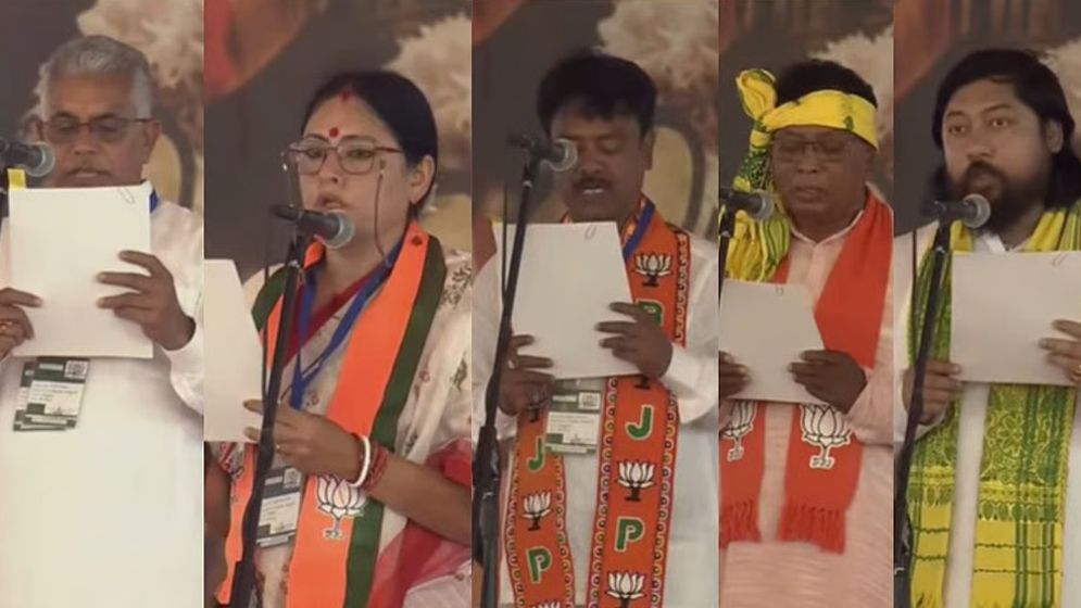 ৫ মন্ত্রী নিয়ে পশ্চিমবঙ্গে যাত্রা শুরু শুভেন্দু সরকারের