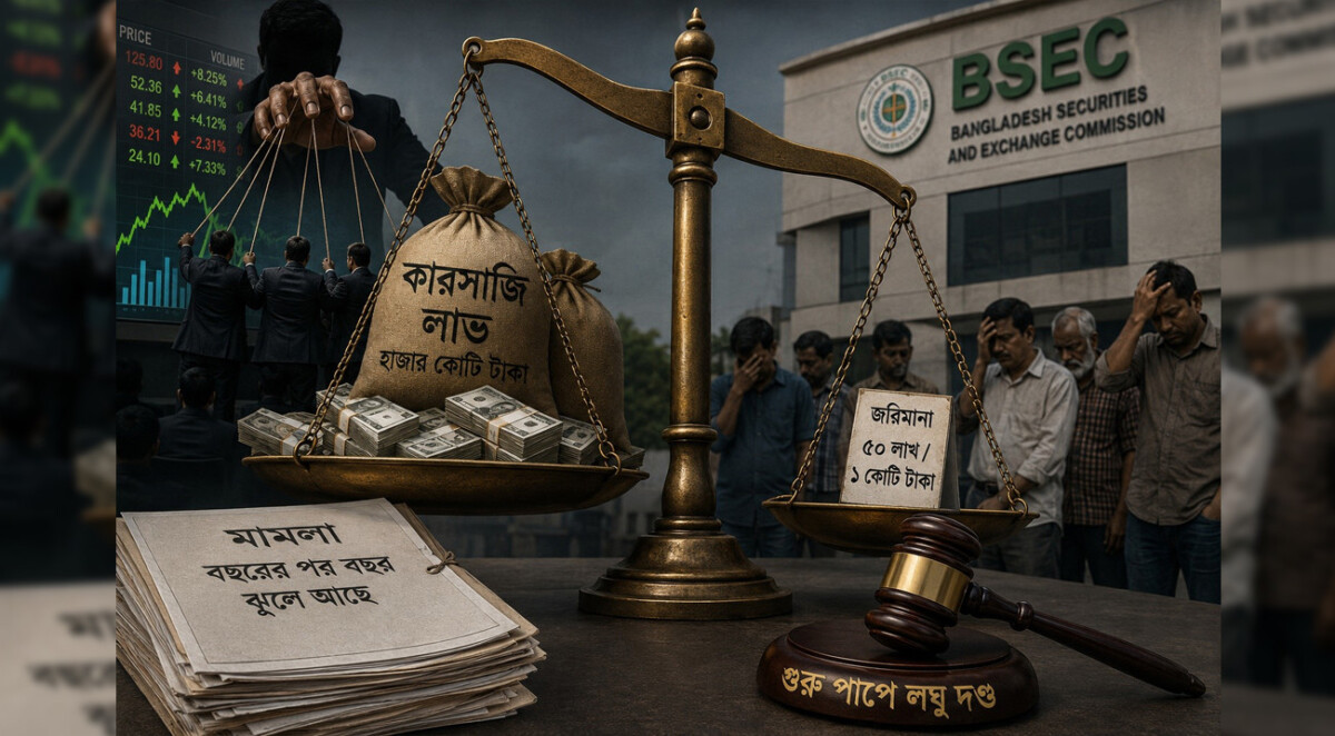গুরু পাপে লঘু দণ্ড পুঁজিবাজারে, উৎসাহিত হচ্ছে কারসাজি চক্র