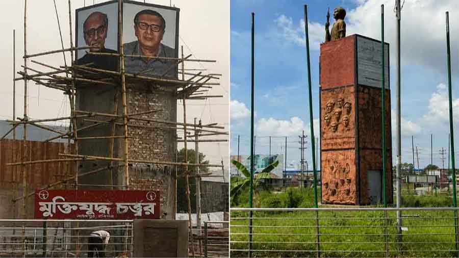 জাতীয় চার নেতার ম্যুরালকে ‘অপ্রয়োজনীয়’ উল্লেখ করে অপসারণ, ইউএনওর ওপর ক্ষুব্ধ বীর মুক্তিযোদ্ধারা