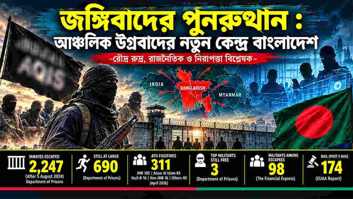 জঙ্গিবাদের পুনরুত্থান: আঞ্চলিক উগ্রবাদের নতুন কেন্দ্র বাংলাদেশ